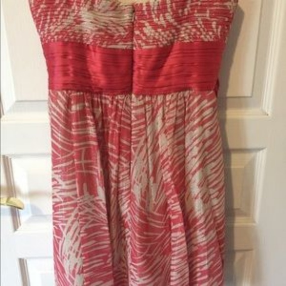 Coral/Cream BCBG Formal Dress - Picture 2 of 7